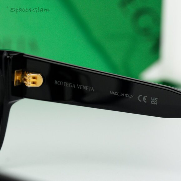 BRAND NEW Bottega Veneta BV1289O 001 Black Demo Square Women Eyeglasses - Picture 6 of 8